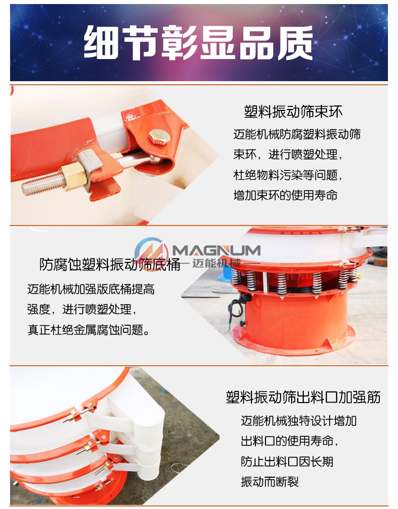 聚丙烯防腐蝕振動篩細(xì)節(jié)圖